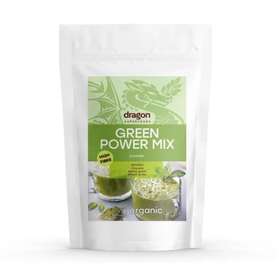Био Зелен Пауър Микс 100 гр Dragon Superfoods лице