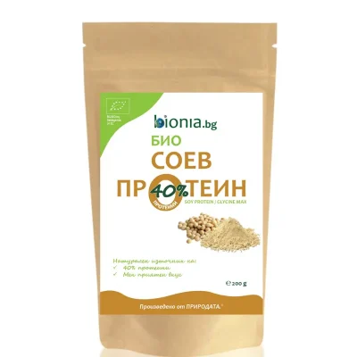 Био соев протеин на прах Bionia 200g веган