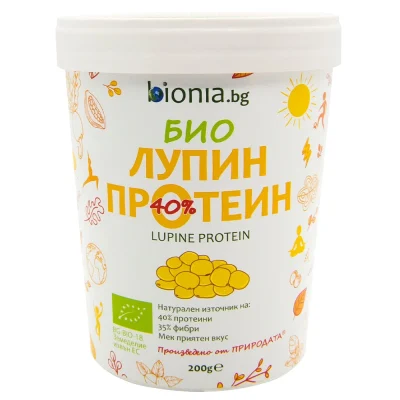 Био лупин протеин Bionia 200g натурален растителен белтък