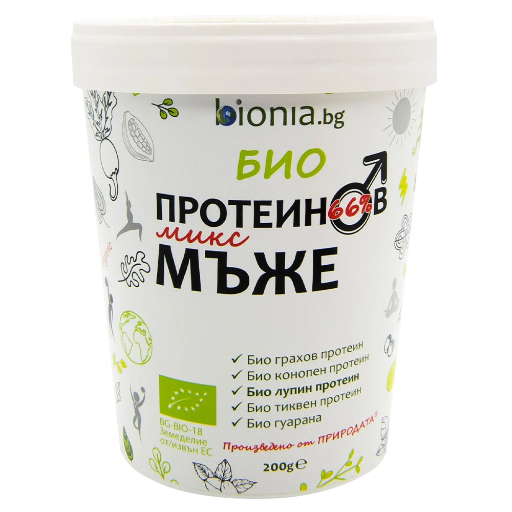 Био Протеинов микс МЪЖЕ 200г Био протеинов микс за мъже Bionia 200g Zhivana.bg