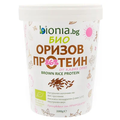 Био оризов протеин от кафяв ориз Bionia 200g Zhivana.bg