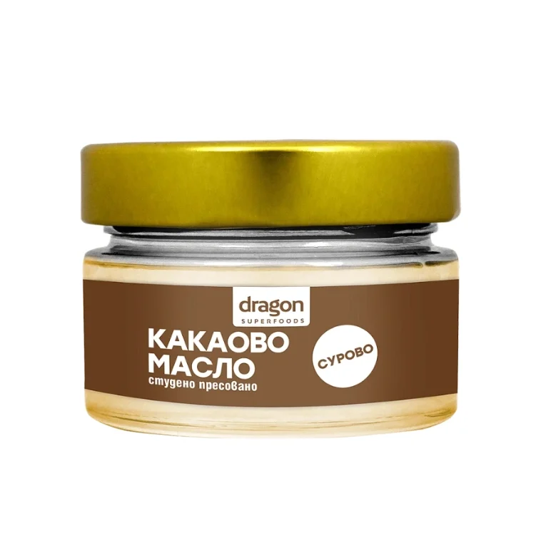 Био Какаово Масло Dragon Superfoods Био Какаово Масло 100мл Dragon Superfoods опаковка