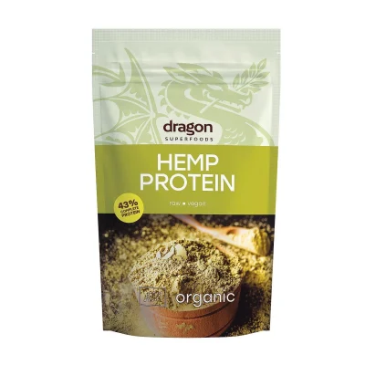 Био Протеин от Конопено Семе 200g Dragon Superfoods лице опаковка