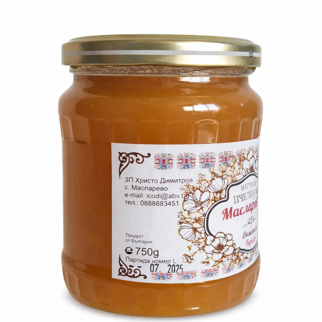 Мед Масларево 750 гр.
