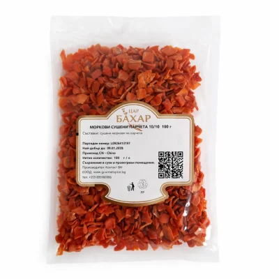 Моркови сушени парчета 100 гр.