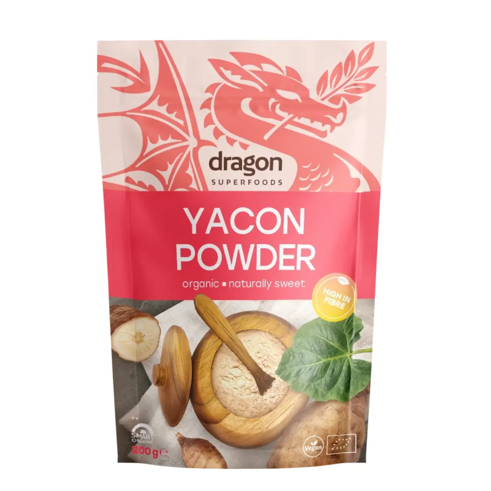 Био Якон на прах, 200 гр, Dragon Superfoods Yacon powder 200 гр. Dragon Superfood