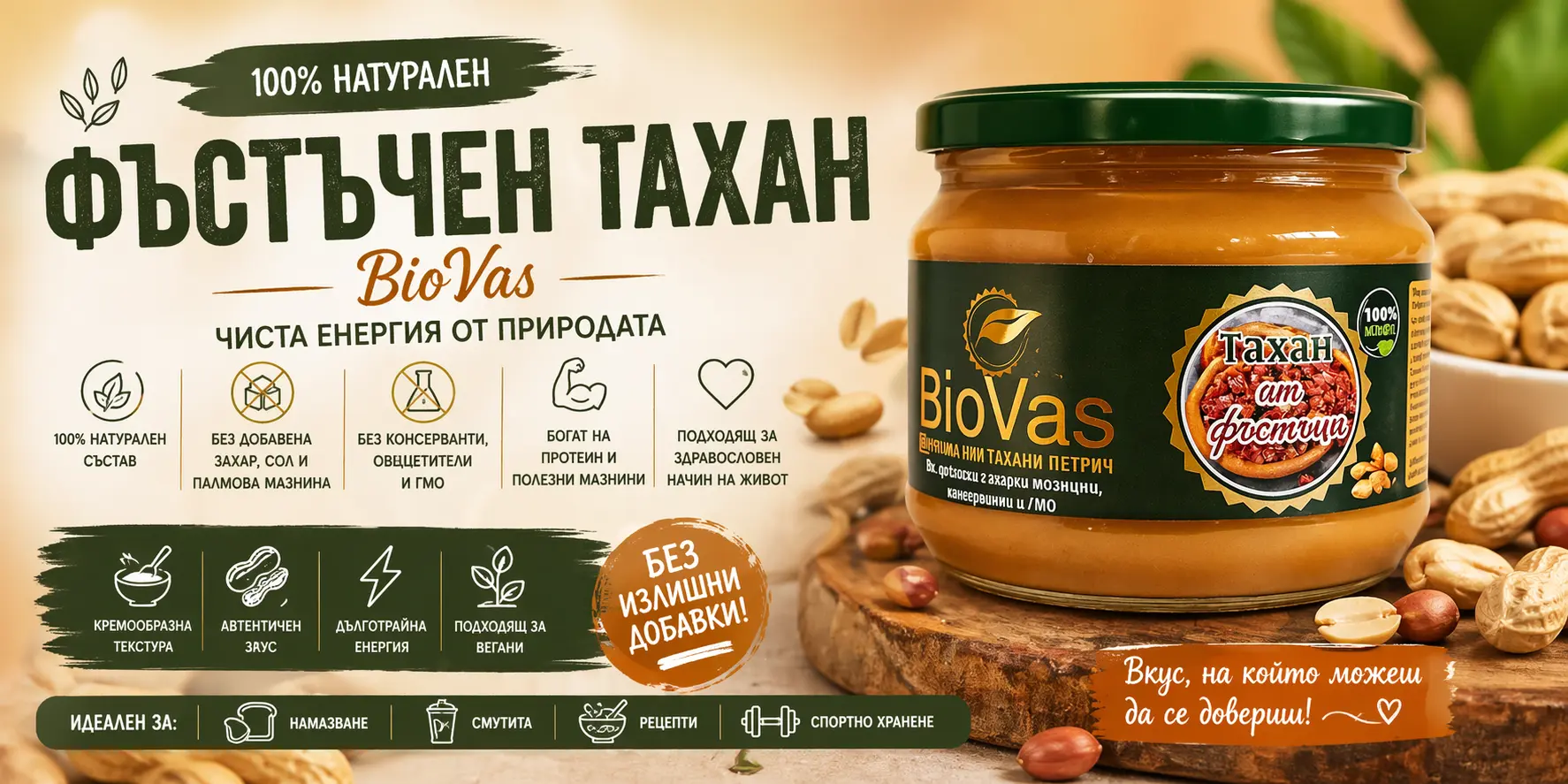 Фъстъчен тахан BioVas