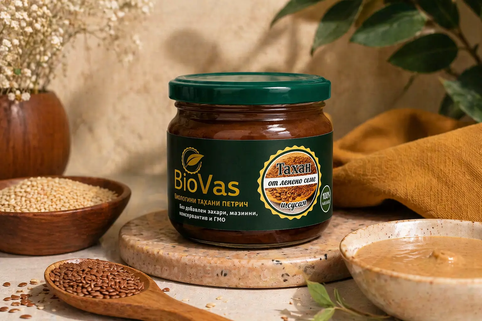 Тахан от ленено семе и сусам BioVas