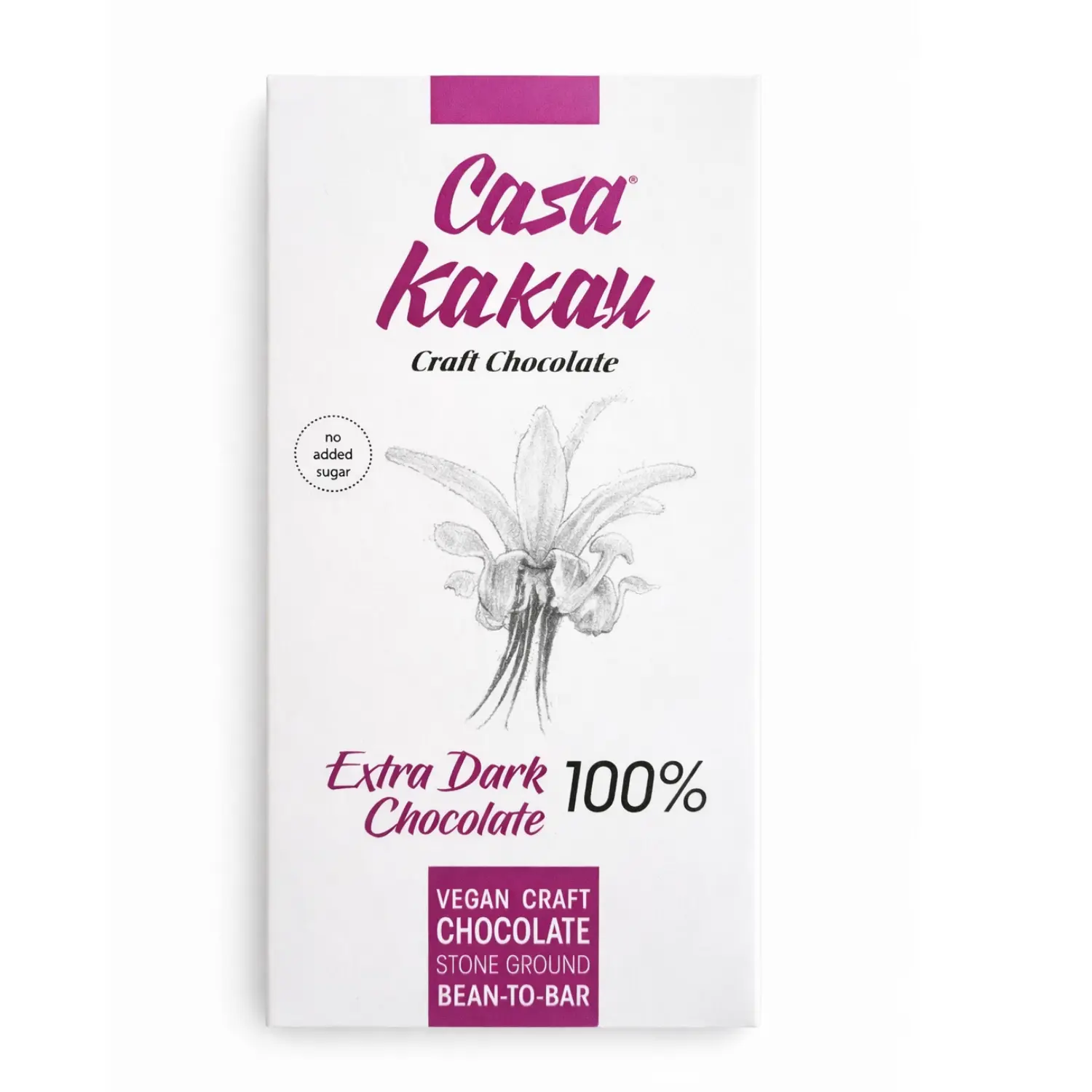 Занаятчийски 100% какаов шоколад Casa Kakau лице 100% какаов шоколад