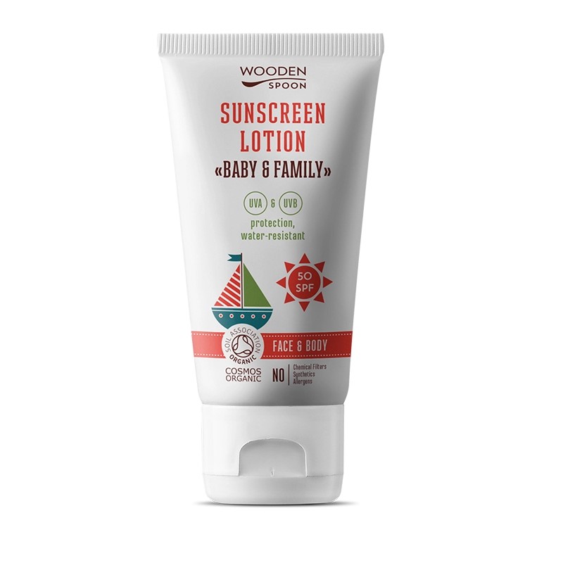 Био Слънцезащитен Лосион Baby&Family 50 SPF, 100 мл., Invisible Zink