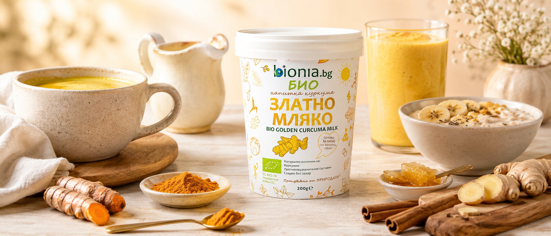 напитка златно мляко приготвяне с топло мляко