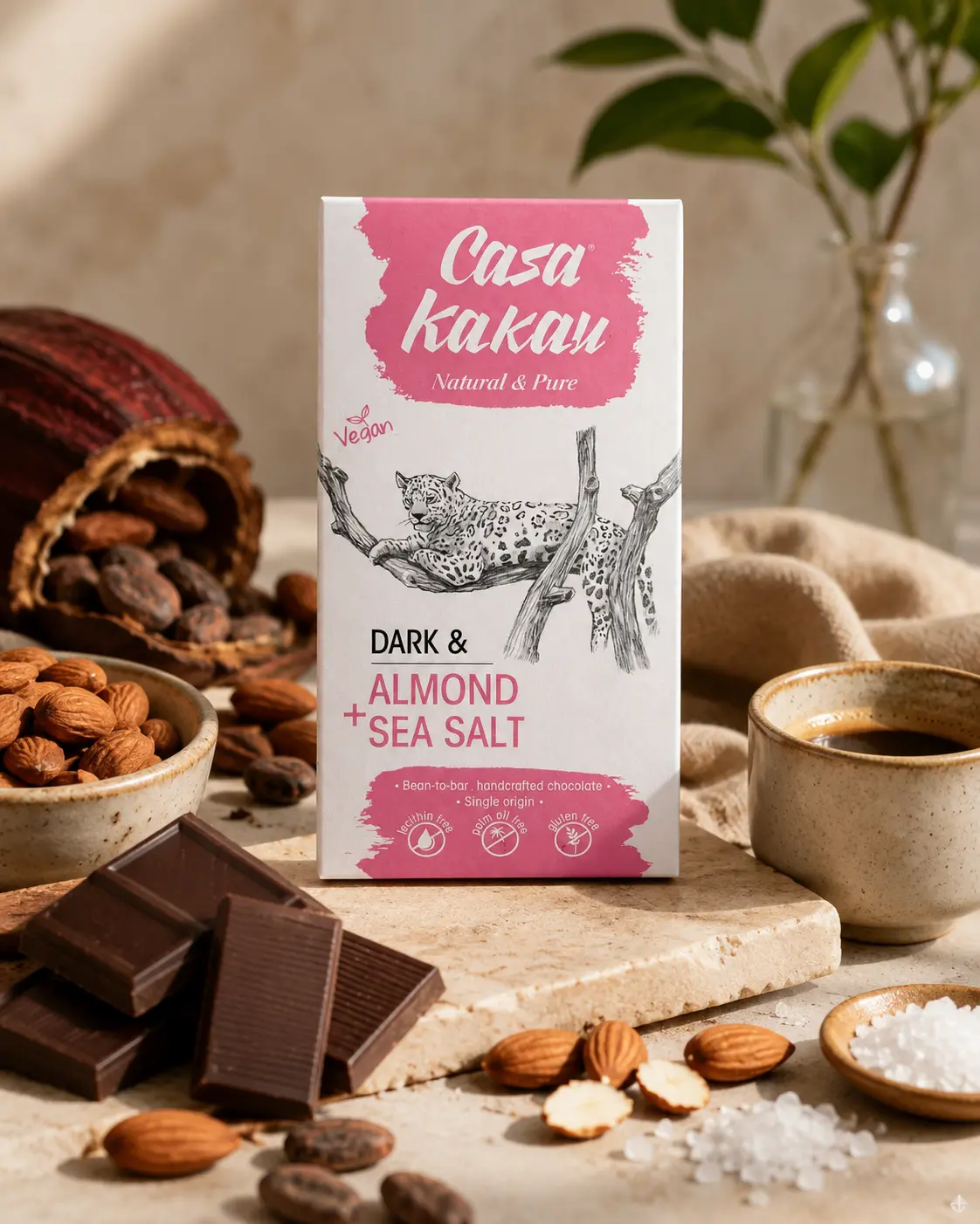 шоколад с бадем и морска сол Casa Kakau