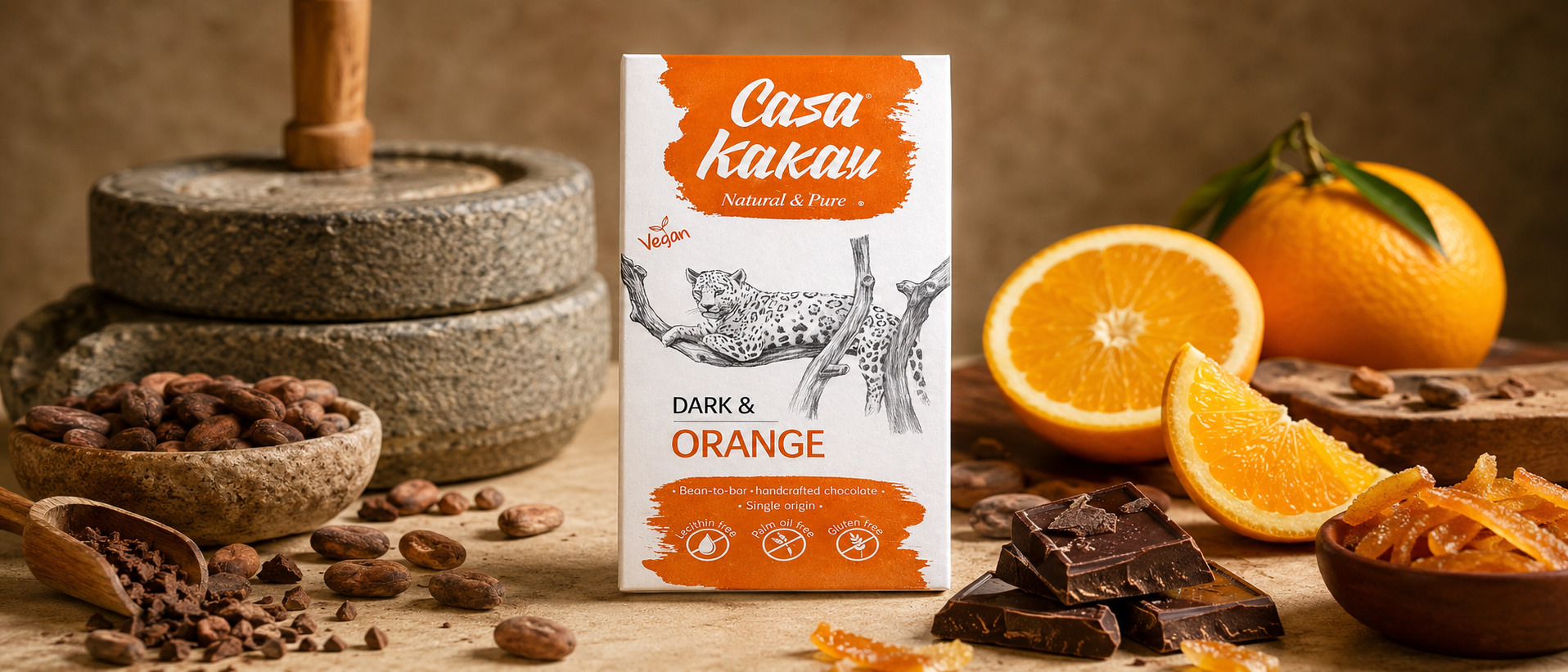 Casa Kakau шоколад с портокалови корички