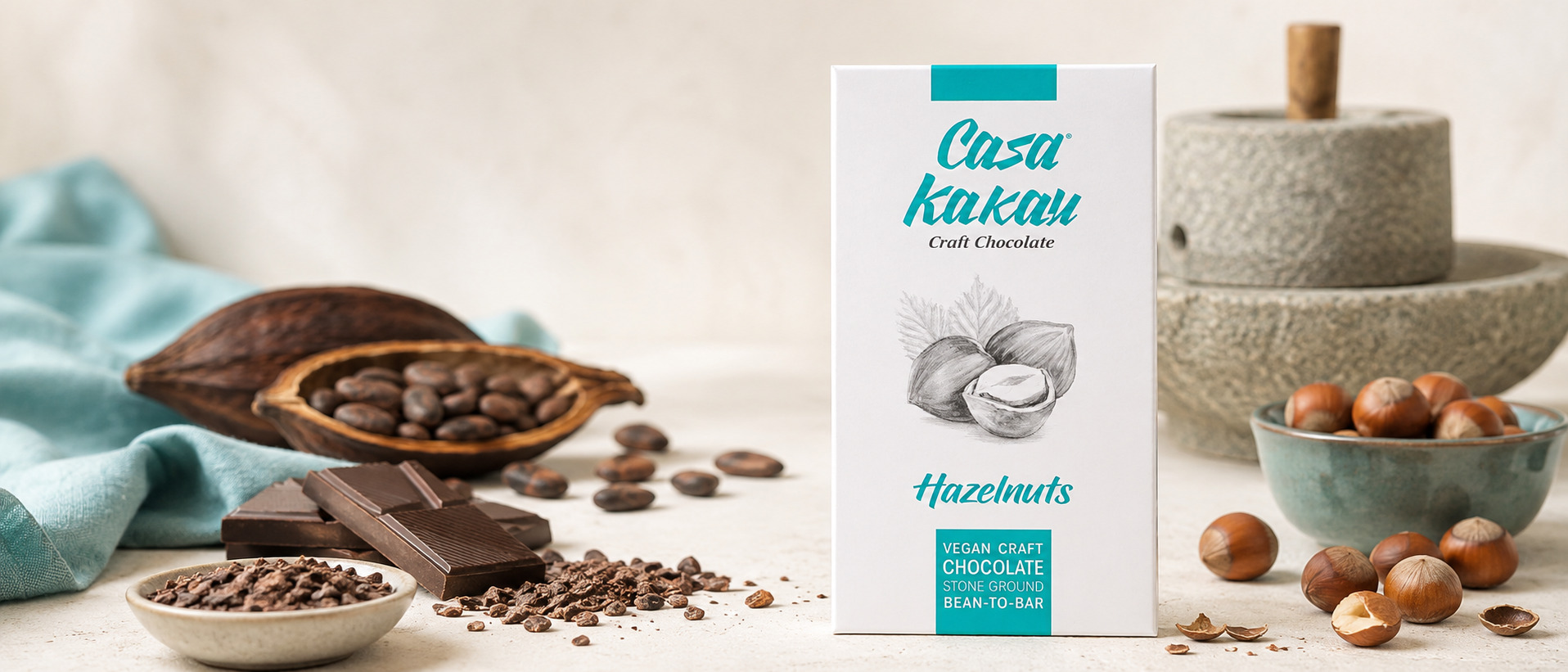 Casa Kakau занаятчийски шоколад с лешници